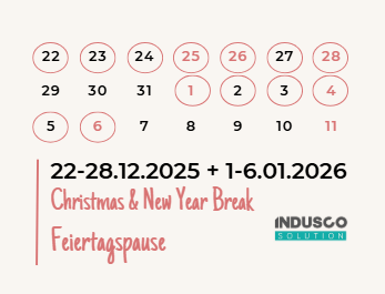 Christmas & New Year Break at Indusco Solution