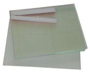 A glass lined pane for RES-3 type of helmets