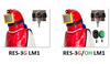 Res-3G helmet apparatus with LED lamp (helmet inkl. regulator)