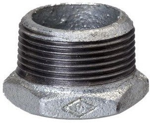 Reduziernippel mit Außen- und Innengewinde, verzinkt