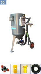 BASIC manual controlled sand blasting package 50L
