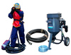 COMPLETE remote controlled sand blasting package 100L