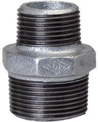 Galvanized Reducing Nipple with male threads