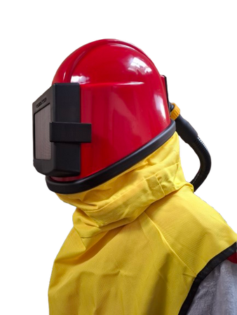 COMFORT helmet with a regulator